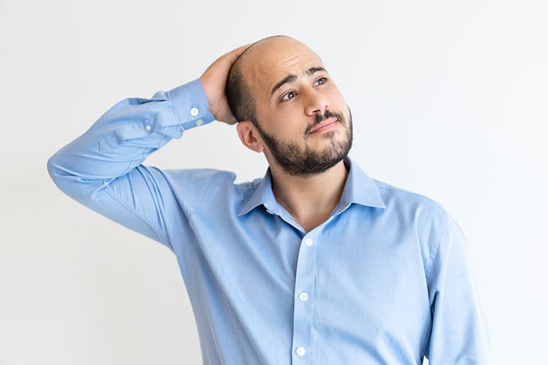 Hair transplant surgery for men — before and after